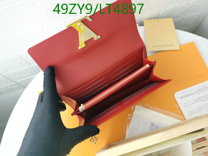 LV Bags-(4A)-Wallet-,Code: LT4897,$: 49USD