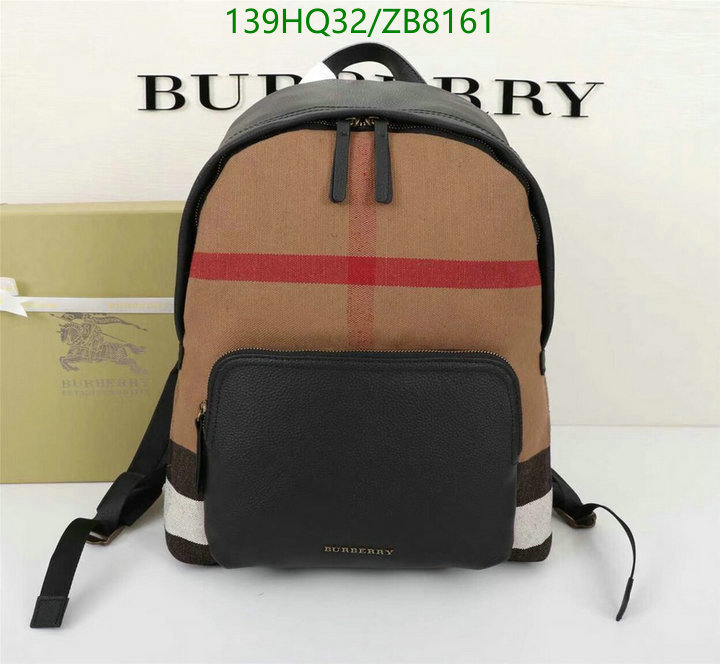 Burberry Bag-(4A)-Backpack-,Code: ZB8161,$: 139USD