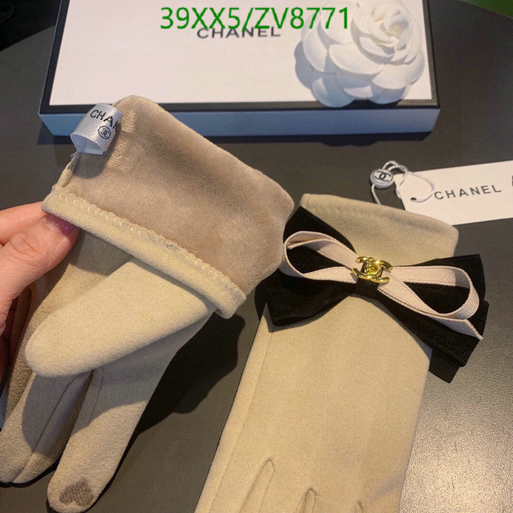 Gloves-Chanel, Code: ZV8771,$: 39USD