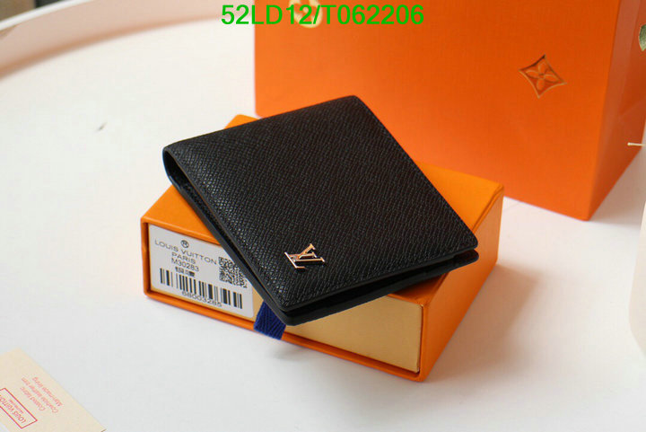 LV Bags-(Mirror)-Wallet-,Code: T062206,$: 52USD