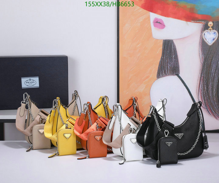 Prada Bag-(Mirror)-Re-Edition 2005,Code: HB6653,$: 155USD