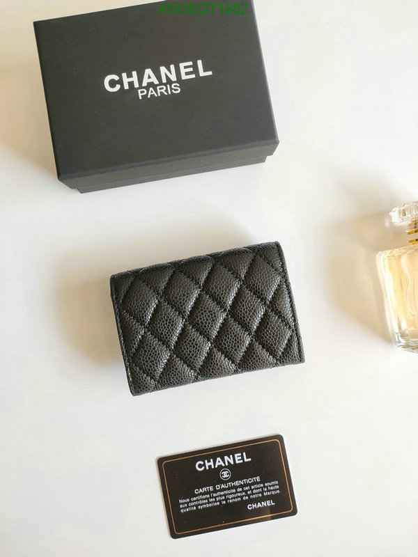 Chanel Bags ( 4A )-Wallet-,Code: ZT1602,$: 45USD