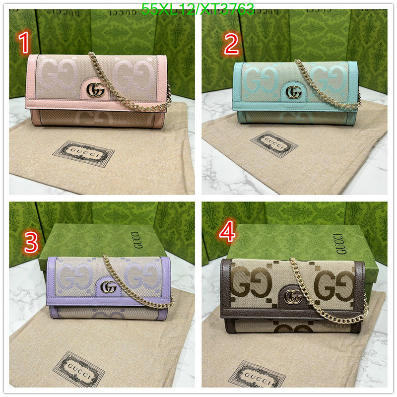 Gucci Bag-(4A)-Wallet-,Code: XT3763,$: 55USD