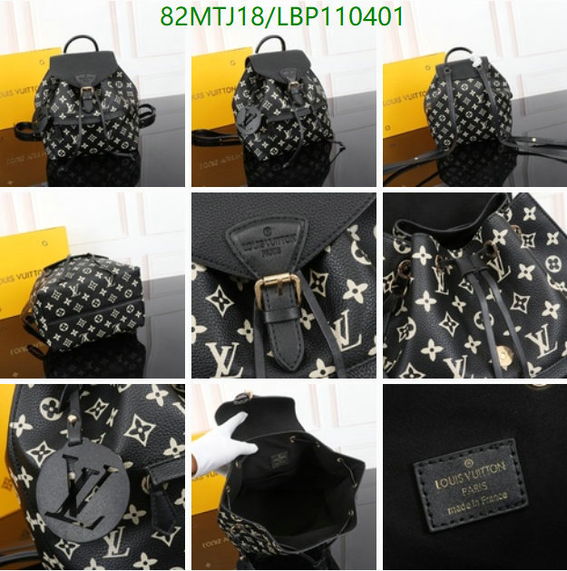 LV Bags-(4A)-Backpack-,Code: LBP110401,$: 82USD