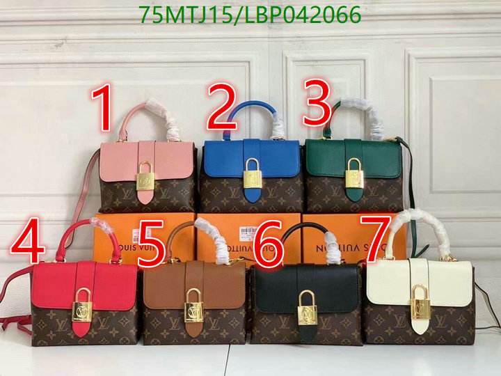 LV Bags-(4A)-Handbag Collection-,Code: LBP042066,$: 75USD