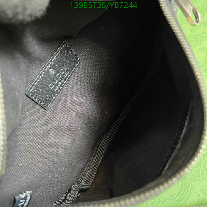 Gucci Bag-(Mirror)-Belt Bag-Chest Bag--,Code: YB7244,$: 139USD