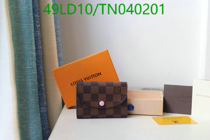 LV Bags-(Mirror)-Wallet-,Code: TN040201,$: 49USD