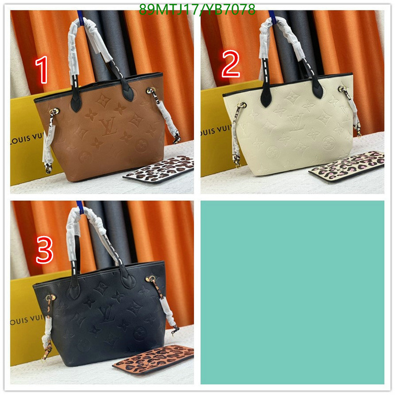 LV Bags-(4A)-Neverfull-,Code: YB7078,$: 89USD