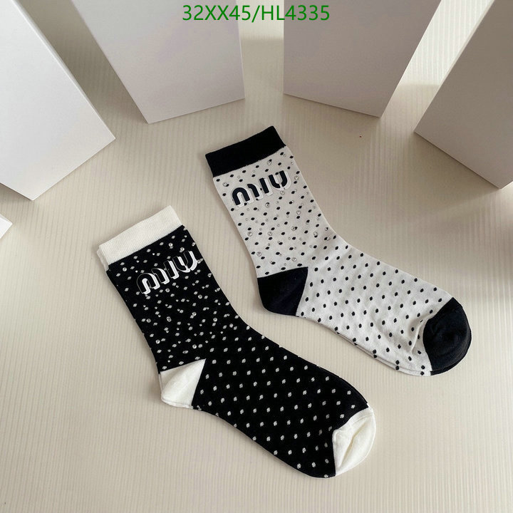 Sock-Miu Miu, Code: HL4335,$: 32USD