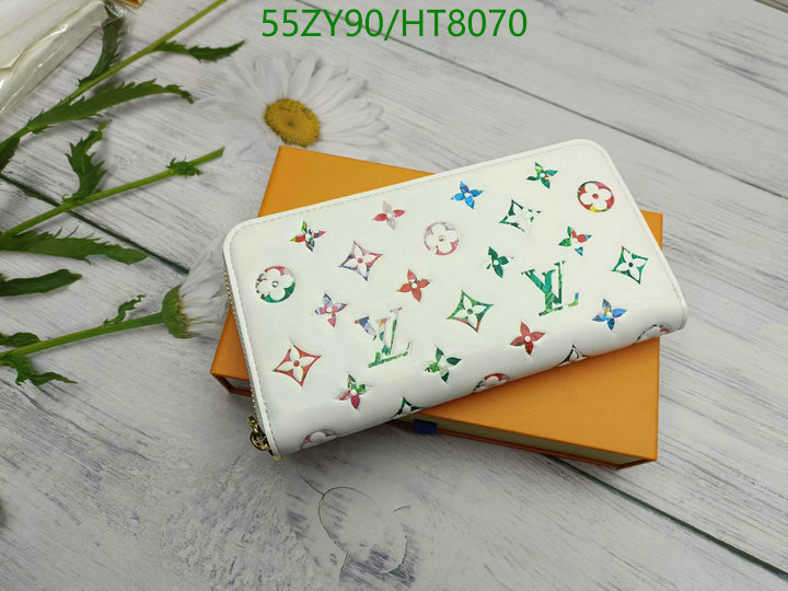 LV Bags-(Mirror)-Wallet-,Code: HT8070,$: 55USD
