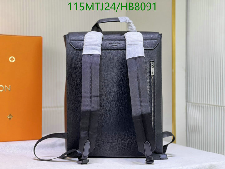 LV Bags-(4A)-Backpack-,Code: HB8091,$: 115USD