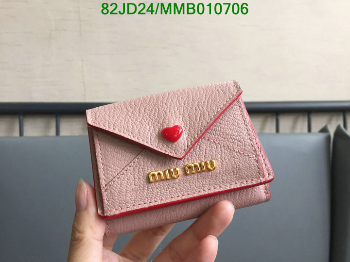 Miu Miu Bag-(Mirror)-Wallet-,Code: MMB010706,$: 82USD