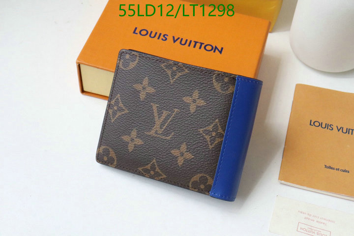 LV Bags-(Mirror)-Wallet-,Code: LT1298,$: 55USD