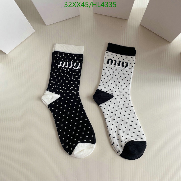 Sock-Miu Miu, Code: HL4335,$: 32USD