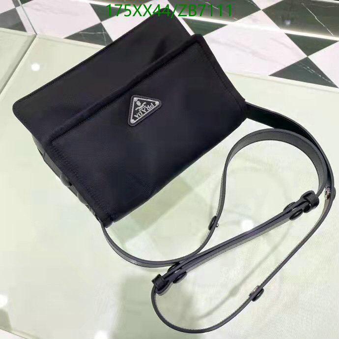 Prada Bag-(Mirror)-Diagonal-,Code: ZB7111,$: 175USD