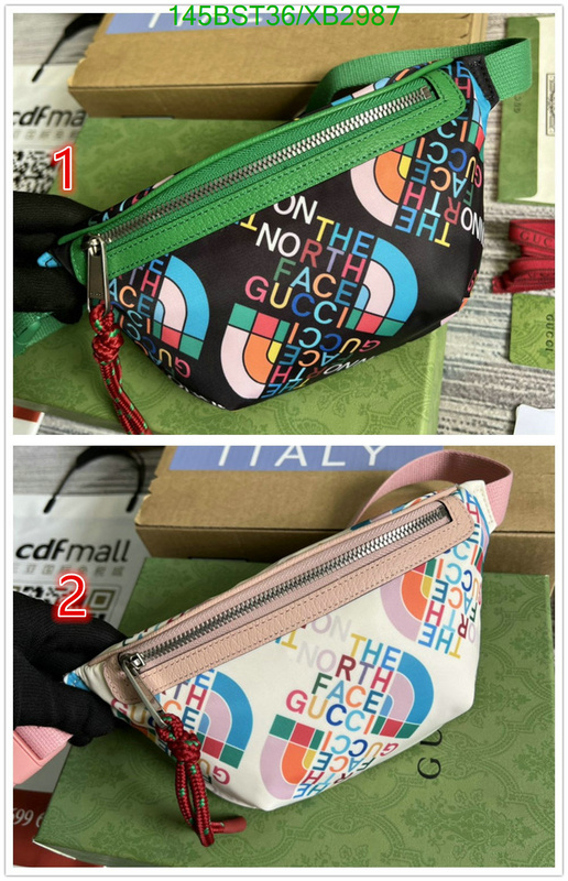 Gucci Bag-(Mirror)-Belt Bag-Chest Bag--,Code: XB2987,$: 145USD