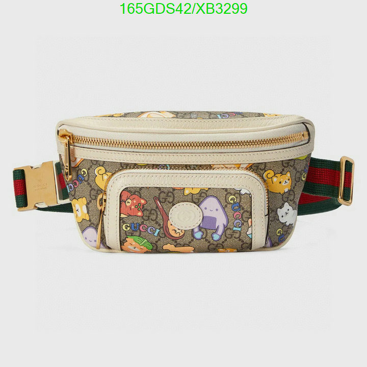 Gucci Bag-(Mirror)-Belt Bag-Chest Bag--,Code: XB3299,$: 165USD