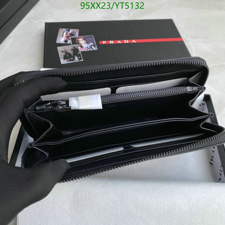 Prada Bag-(Mirror)-Wallet-,Code: YT5132,$: 95USD