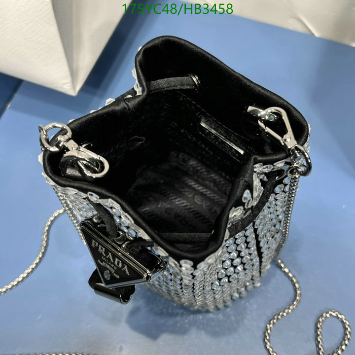 Prada Bag-(Mirror)-Diagonal-,Code: HB3458,$: 175USD