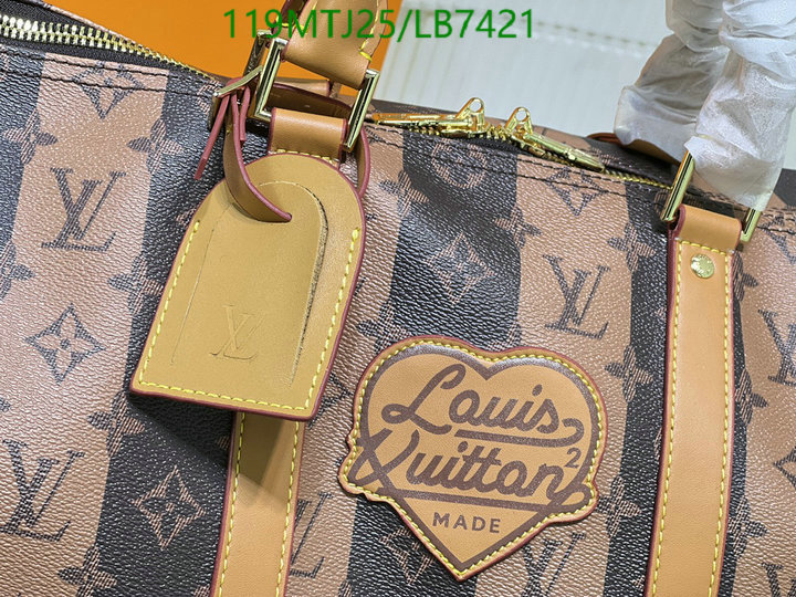 LV Bags-(4A)-Keepall BandouliRe 45-50-,Code: LB7421,$: 119USD