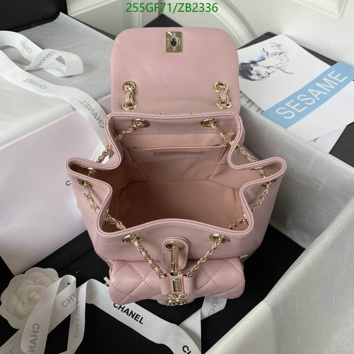 Chanel Bags -(Mirror)-Backpack-,Code: ZB2336,$: 255USD