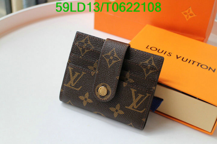 LV Bags-(Mirror)-Wallet-,Code: T0622108,$: 59USD