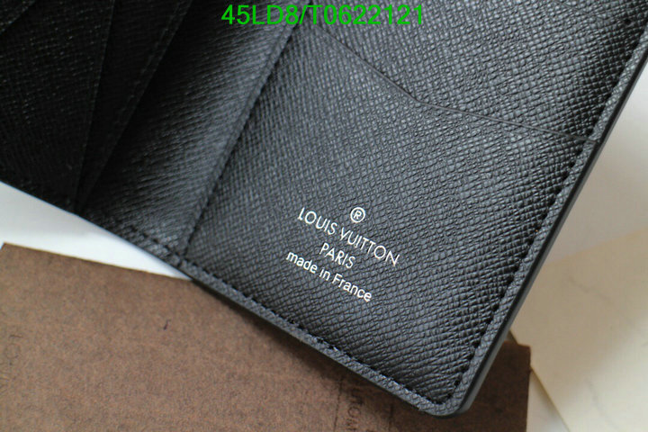 LV Bags-(Mirror)-Wallet-,Code: T0622121,$: 45USD