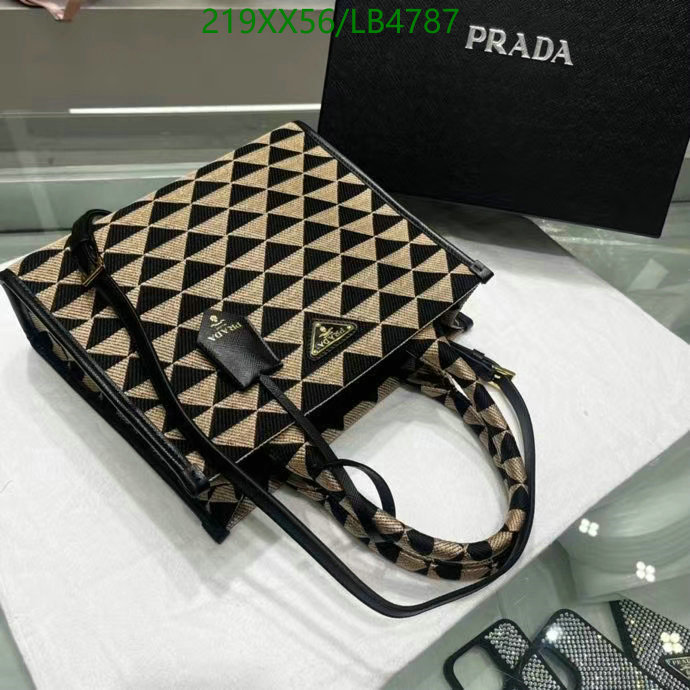 Prada Bag-(Mirror)-Handbag-,Code: LB4787,$: 219USD