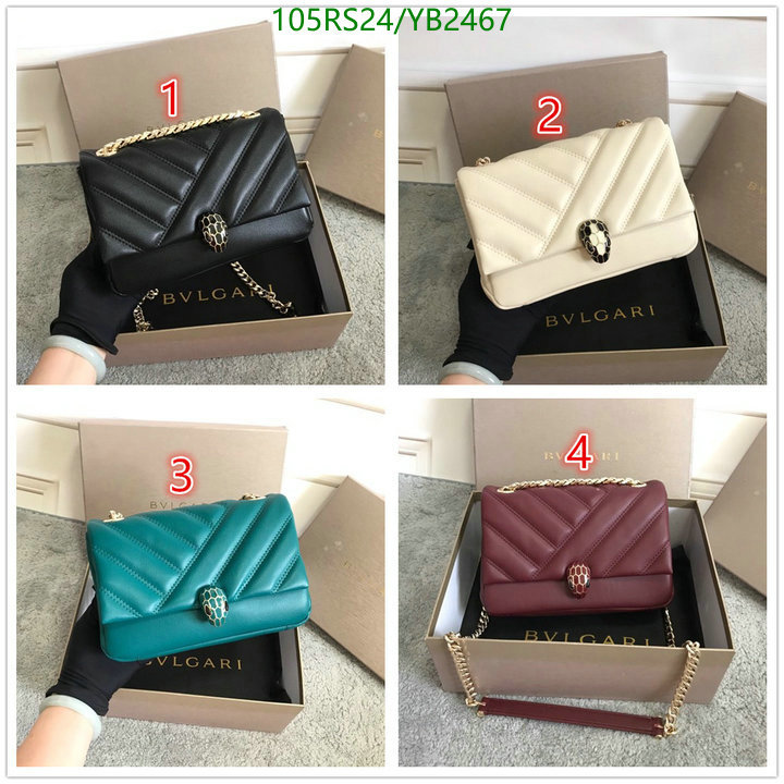 Bvlgari Bag-(4A)-Serpenti Cabochon Series,Code: YB2467,$: 105USD