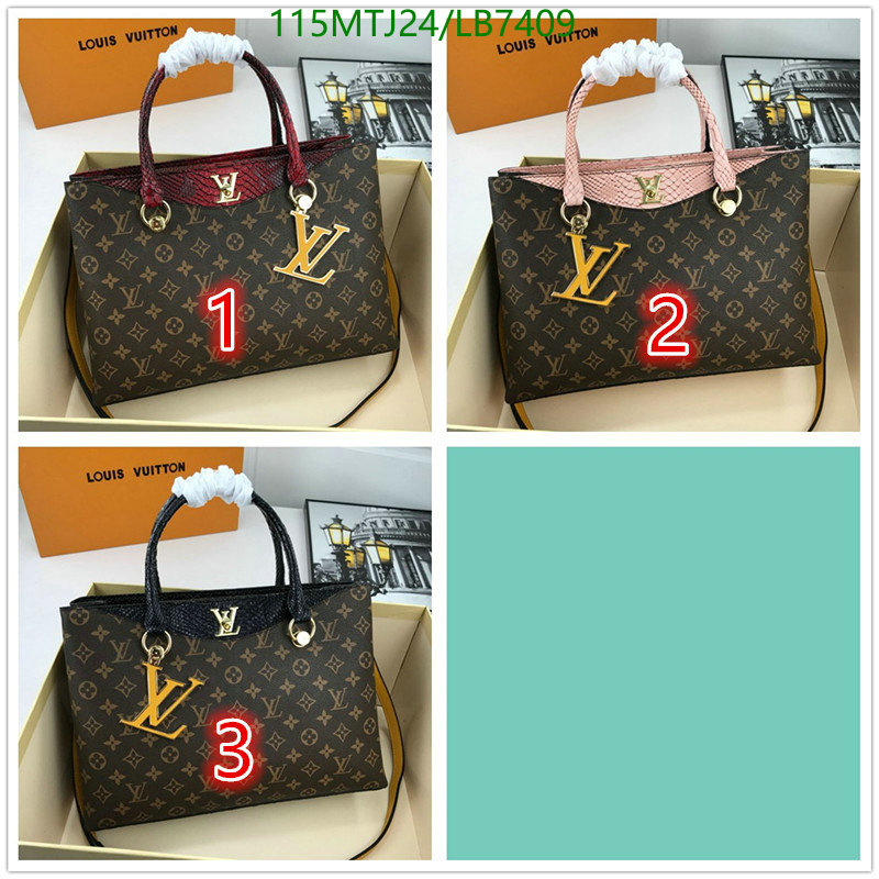 LV Bags-(4A)-Handbag Collection-,Code: LB7409,$: 115USD