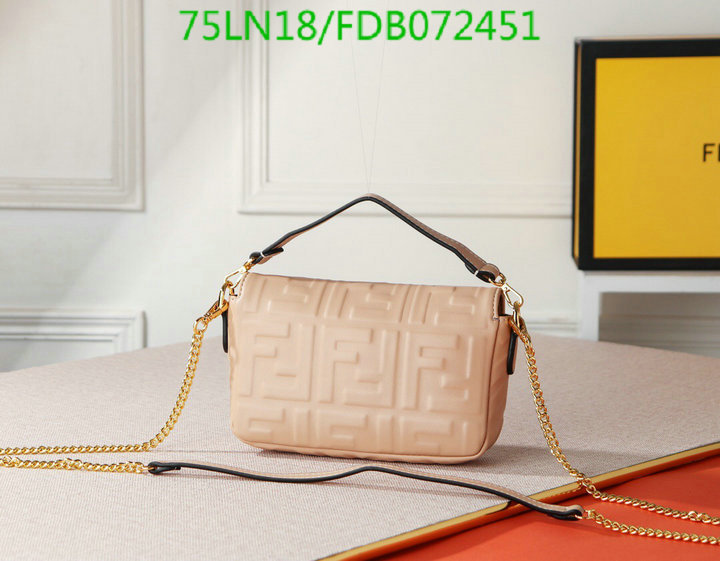 Fendi Bag-(4A)-Baguette-,Code: FDB072451,$: 75USD