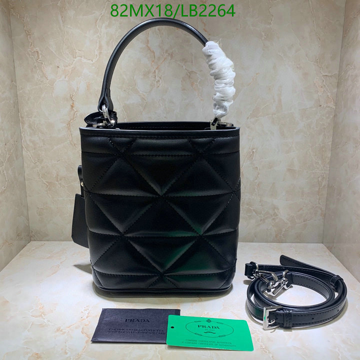 Prada Bag-(4A)-Handbag-,Code: LB2264,$: 82USD