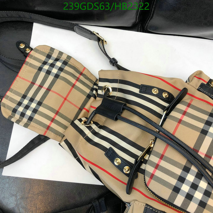 Burberry Bag-(Mirror)-Backpack-,Code: HB2322,