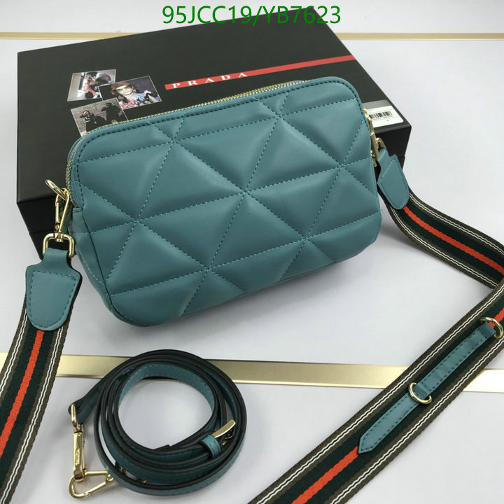 Prada Bag-(4A)-Diagonal-,Code: YB7623,$: 95USD