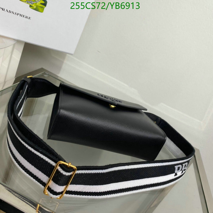 Prada Bag-(Mirror)-Diagonal-,Code: YB6913,$: 255USD