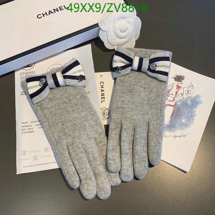 Gloves-Chanel, Code: ZV8818,$: 49USD