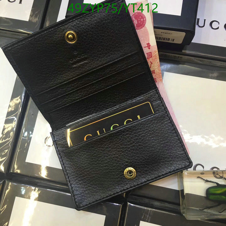 Gucci Bag-(4A)-Wallet-,Code: YT412,$: 49USD