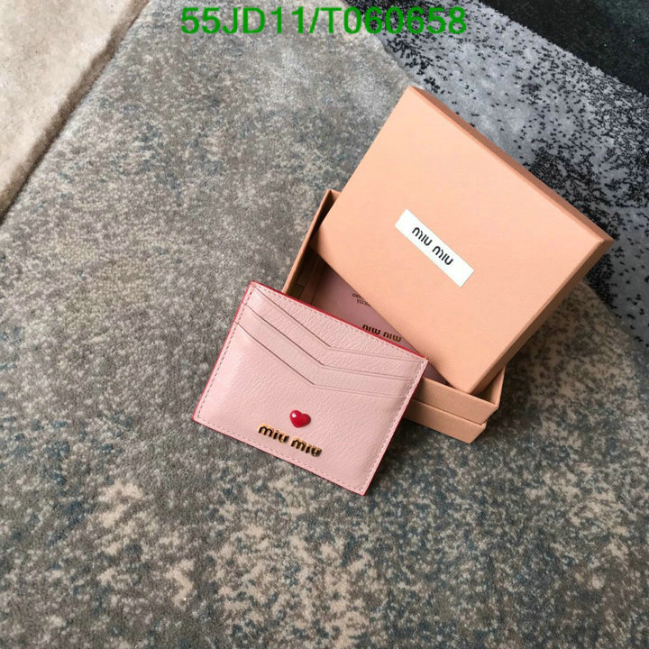 Miu Miu Bag-(Mirror)-Wallet-,Code: T060658,$: 55USD