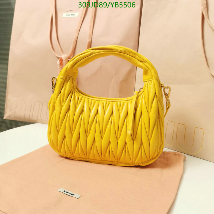 Miu Miu Bag-(Mirror)-Handbag-,Code: YB5506,$: 309USD