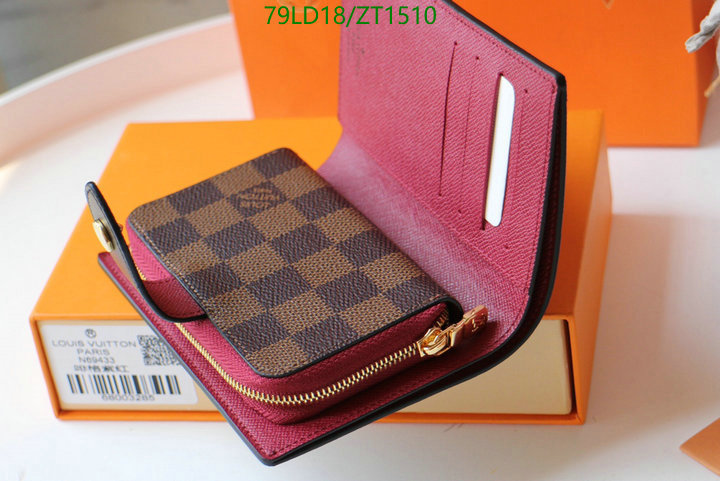 LV Bags-(Mirror)-Wallet-,Code: ZT1510,$: 79USD