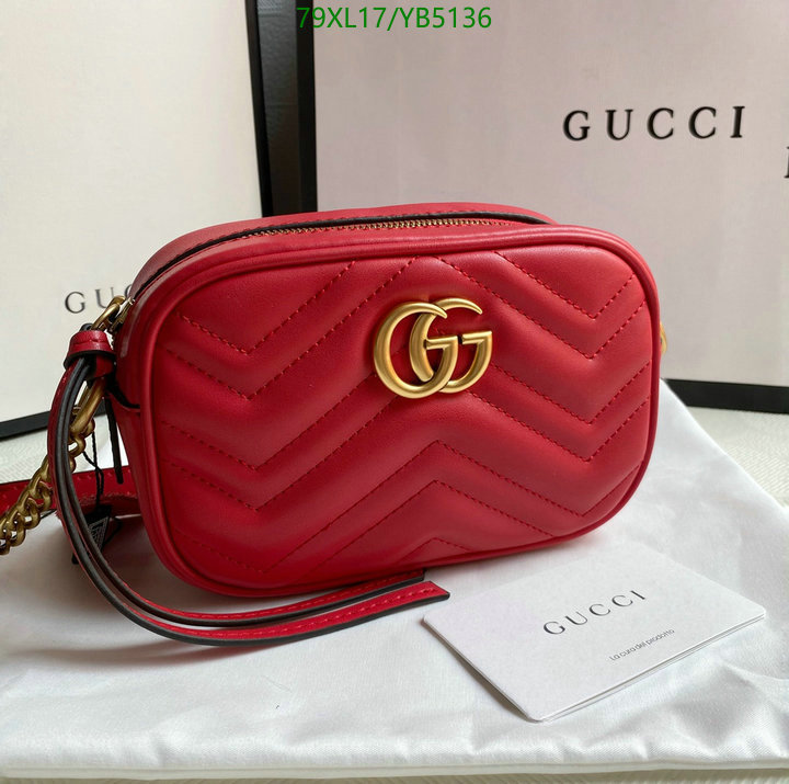 Gucci Bag-(4A)-Marmont,Code: YB5136,$: 79USD