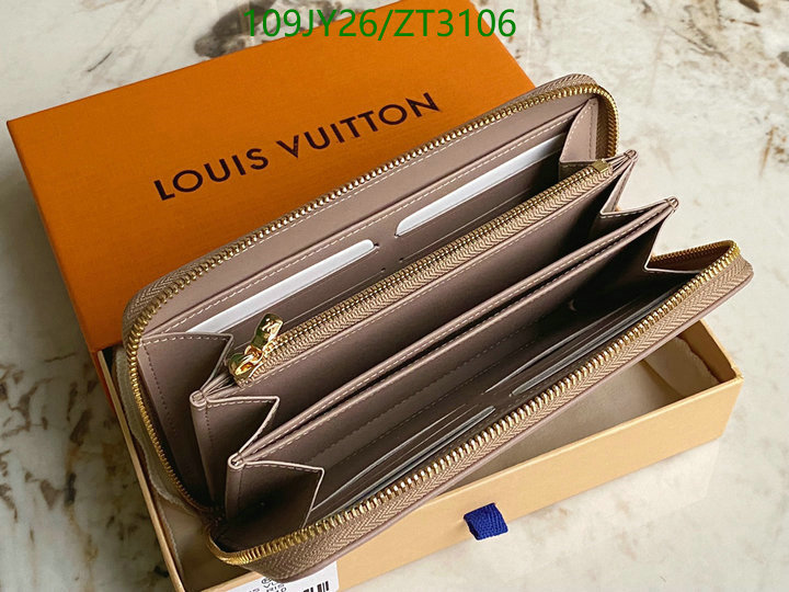 LV Bags-(Mirror)-Wallet-,Code: ZT3106,$: 109USD