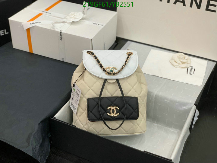 Chanel Bags -(Mirror)-Backpack-,Code: YB2551,$: 219USD