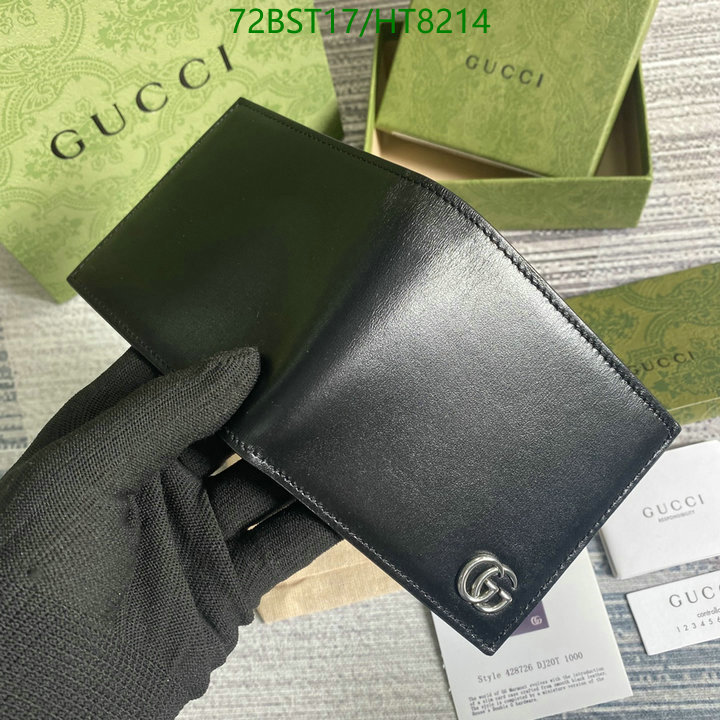 Gucci Bag-(Mirror)-Wallet-,Code: HT8214,$: 72USD