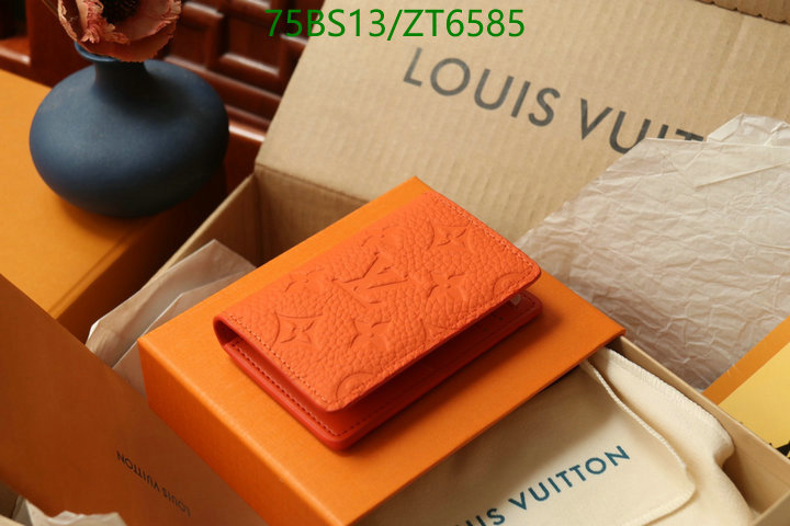 LV Bags-(Mirror)-Wallet-,Code: ZT6585,$: 75USD