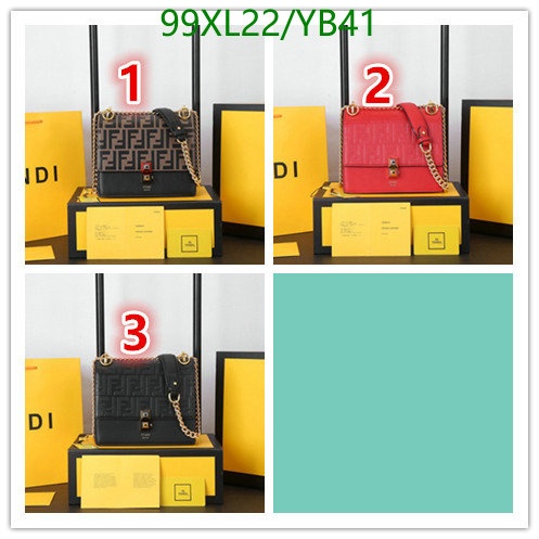 Fendi Bag-(4A)-Diagonal-,Code: YB41,$: 99USD