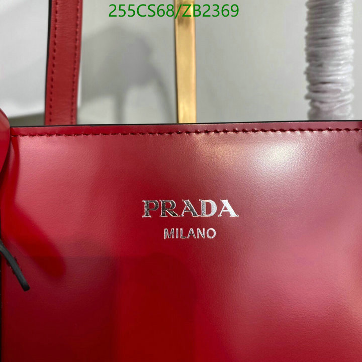 Prada Bag-(Mirror)-Handbag-,Code: ZB2369,$: 255USD