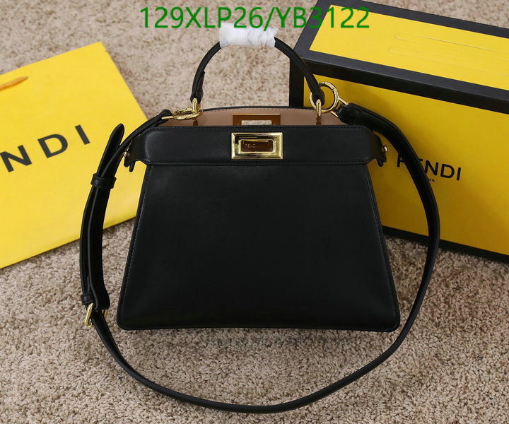 Fendi Bag-(4A)-Peekaboo,Code: YB3122,$: 129USD