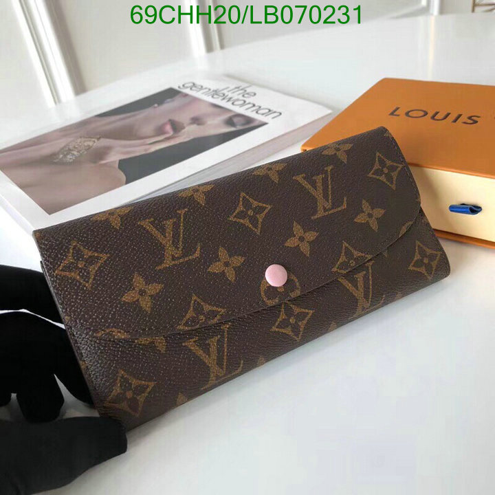 LV Bags-(Mirror)-Wallet-,Code: LB070231,$: 69USD