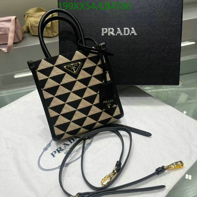 Prada Bag-(Mirror)-Diagonal-,Code: LB4786,